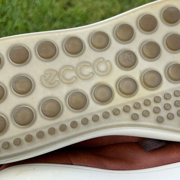 Ecco Danish Design Brown Leather Sneakers Size 46 / US 12-12.5 - Picture 7 of 8